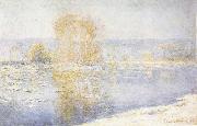 Floating Ice at Bennecourt, Claude Monet